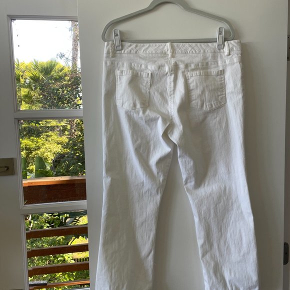 Elliott Lauren White Straight Leg Jeans,‎ Size 14 - Picture 2 of 6